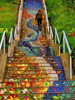 Secret Mosaic Staircase - San Fransisco