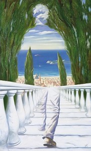 Descent to the Mediterranean - Vladimir Kush