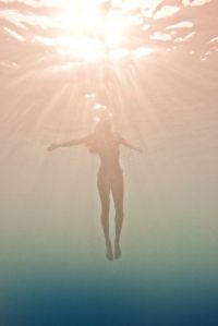 into the light in the ocean