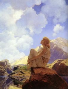 Maxfield Parrish - Morning (1922) painting was used for Life Magazine cover