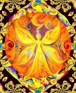 Abstract Angel Reiki Artist -Primal Painter