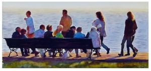 Crowded bench - Graham Berry