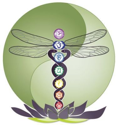 Dragonfly & Chakra caduceus