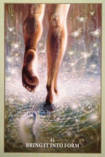 Bring It Into Form, from the Sacred Rebels Oracle Card deck, by Alana Fairchild