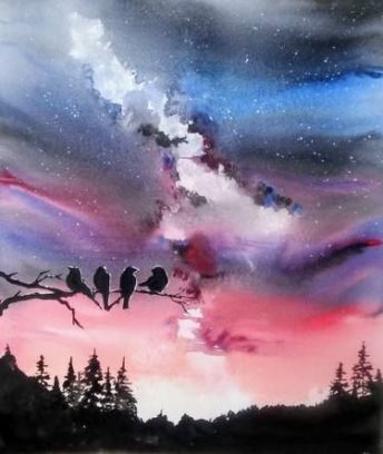 firebirds painting by james lagasse